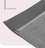 FiNeWaY 20 Pack Saree Storage Bags with Zip Clear Moisture-Resistant Grey view 4