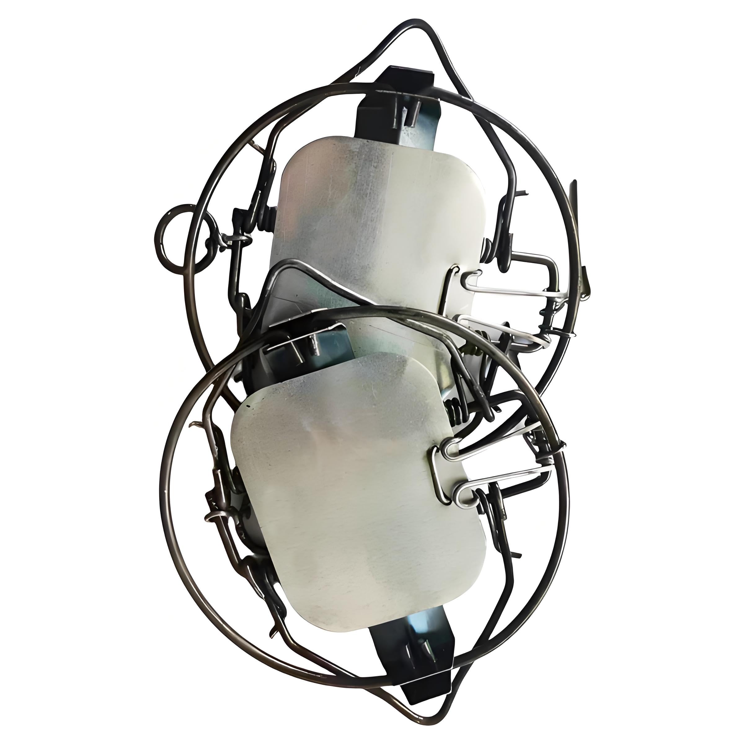 Photo 1 of 2 Pack Humane Mouse Trap for Small Animals Spring Cage for Outdoor Farms Yards Gardens Suitable for Groundhogs, Moles, Squirrels Possums and Other Device Easy Setup for Control and Reusable (M-6IN)