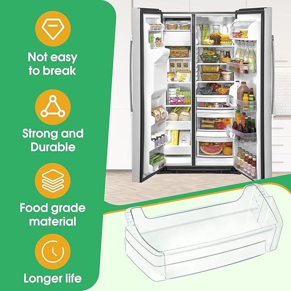 2025 UPGRADED WR71X38318 REFRIGERATOR DOOR SHELF BIN FOR GE, REPLACEMENT PART WR71X24428 4975917 AP7175677 PS16619590 EAP16619590