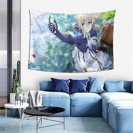 Amazon Co Jp タペストリー 多機能 ヴァイオレット エヴァーガーデン インテリア 壁掛け 掛け物 ファブリック 装飾用品 部屋飾り 窓カーテン 個性ギフト 壁飾り 飾り パーティー 撮影用 背景布 写真の背景 子供 幼児撮影 可愛い 人気 おしゃれ 気分転換 模様替え