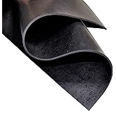 Exactly Rubber - Neoprene Sheet, 60A Durometer Rubber Mat, Gasket Material with -30 to 195&deg;F Temperature Resistance, Oil and Gasoline-Resistant Rubber Sheet, Made in The USA, 1/16 x 9" x 12"