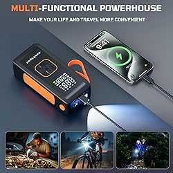 Tire Inflator Portable Air Compressor, 180 PSI Air