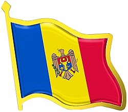 Moldova Flag Lapel Pin - Enamel Metal National
