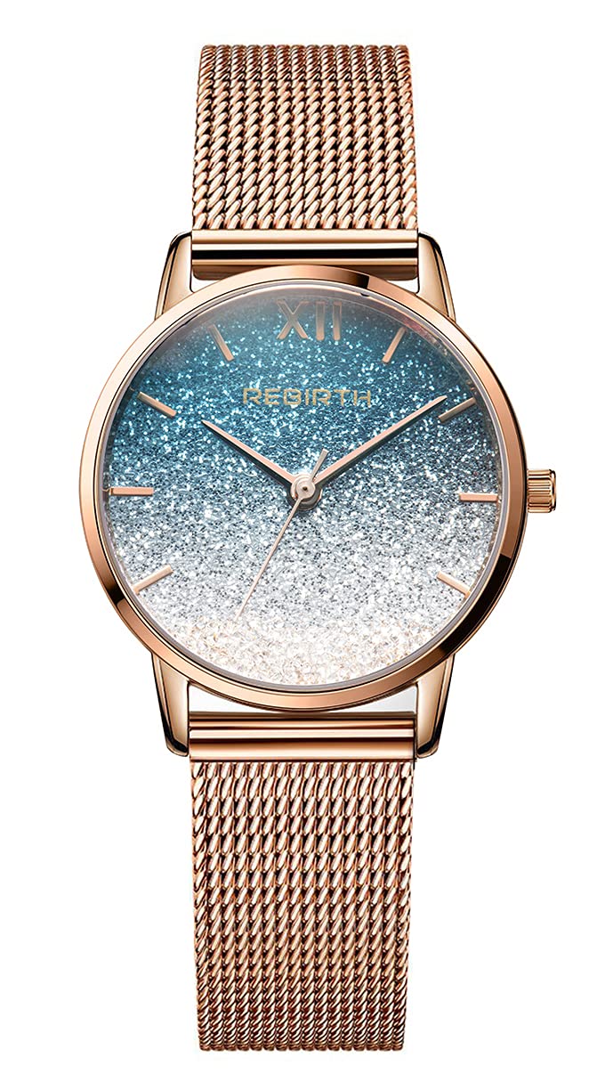 MASTOP Luxury Women Watches Analog Quartz Watch Bracelet Watch Mesh Band Waterproof Wrist Watches for Ladies, Fashion/Black, Quartz Watch โ image 1