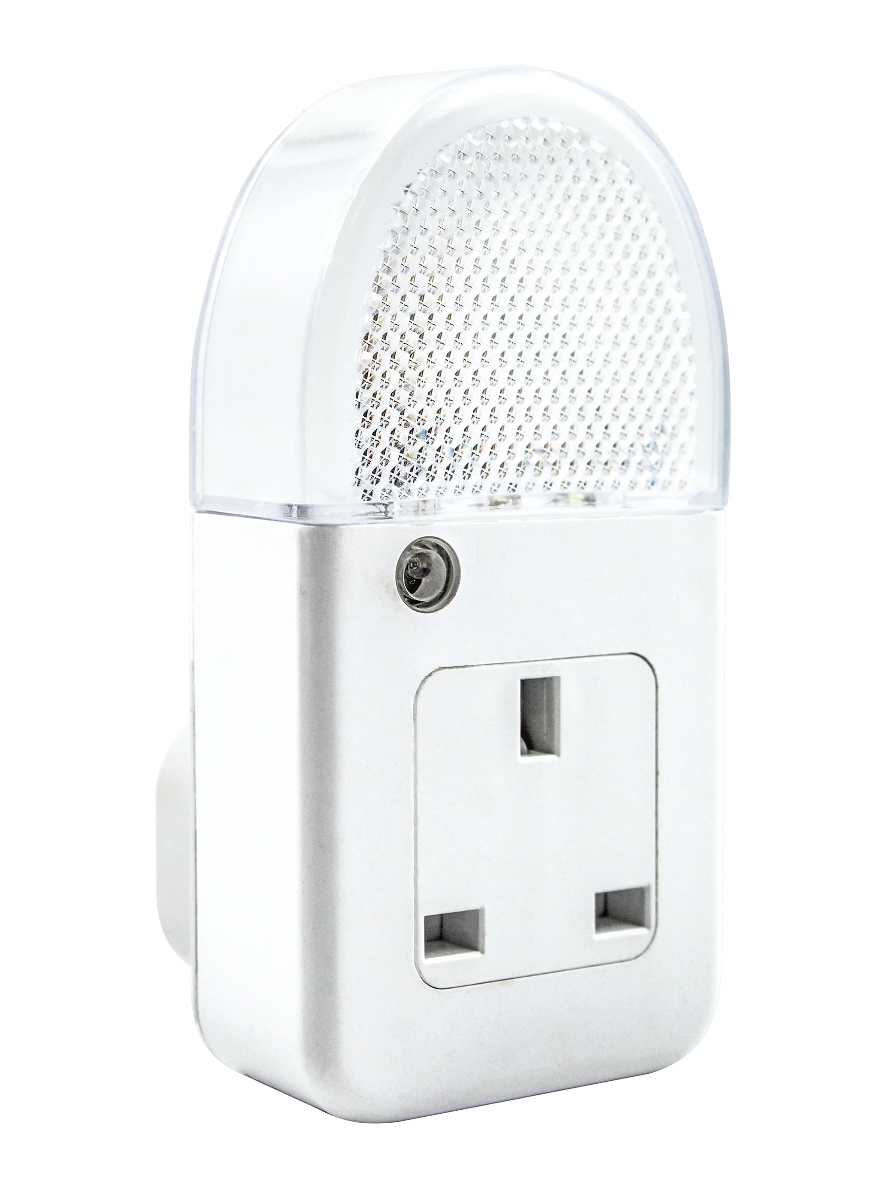 Uni-Com Plug-Through Night Light with Dusk to Dawn Sensor, Energy Saving Long Life LEDs, Soft Light for Children’s Rooms, Bedrooms, Stairways & Hallways