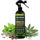 Neem Oil Spray for Plants Botanical Blend, with Natural Essential Oils, 8oz | Natural, Gentle, Effective Ready To Use Pet &amp; Family Safe* Neem Oil Spray For Happier Indoor &amp; Outdoor Plants By Smart Grower