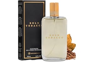 PB ParfumsBelcam Bold Tobacco Eau de Toilette Spray for Men – Warm Woody Spicy Scent with Tobacco Flower, Ginger, Cinnamon & 
