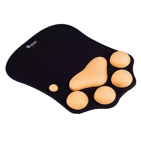 JIALONG Mauspad mit Handgelenkstütze, Mousepad Handgelenkauflage Ergonomisch, Handgelenk Kissen, Computer Mouse Pad Schreibti
