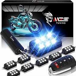 MZS Motorcycle LED Light Kit, Multi-Color Neon RGB