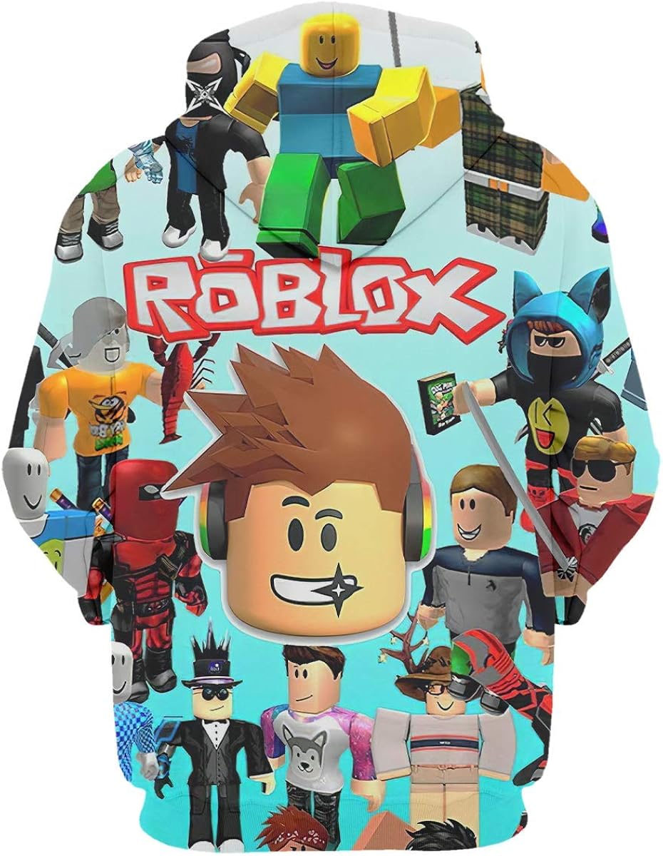 hlhhing Children's Hoodies 3D Print Hoodies Cartoon Hoodie Boys Girls Hoodie Unisex Pullover Sweatshirts: Clothing