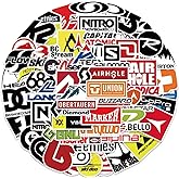 50-Pack Ski, Snowboard, and Outdoor Logo Labels Sticker Pack – Perfect for Adventure Enthusiasts!