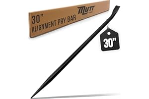 AMERICAN MUTT TOOLS Mutt Tools 30 Inch Heavy Duty Alignment Pry Bar – Professional-Grade Sleever Bar – For Line-Up & Spud Work – Ideal for Ironworkers, Construction, & Industrial Use