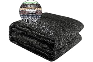 Cool Area 40% 10x20ft Sunblock Shade Cloth Cover Mesh UV Resistant Net for Garden Flower Plant Greenhouse, Black