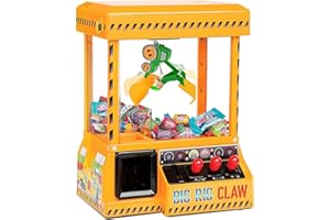 Bundaloo Claw Machine Arcade Game with Sound, Cool Fun Mini Candy Grabber Prize Dispenser Vending Toy for Kids, Boys & Girls (Big Rig Claw)