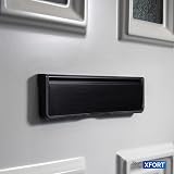 UAP XFORT MailPlate Luxe 12in Matt Black Letterbox for 40-80mm Doors view 4