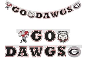 University of Georgia GO DAWGS BANNER - Bulldogs Spirit - Game Time Banner - 8 feet Long. by Havercamp