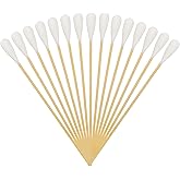 6 Inch Long Cotton Swabs (Large Size) 100pcs,Large Cotton Buds with Bamboo Handle for Pets, Gun Cleaning or Makeup