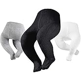 Petrass Baby Girls Cable Knitted Tights Infant Full-Footed Seamless Cotton Tights New-born Girls Seamless Leggings 3/4/5/6