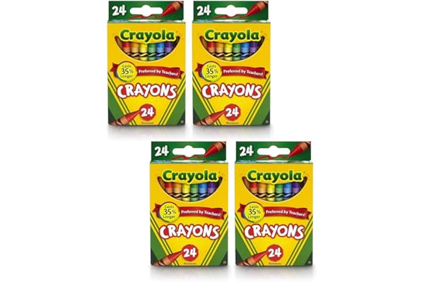 Crayola Crayons 24 Colors (Pack of 4)