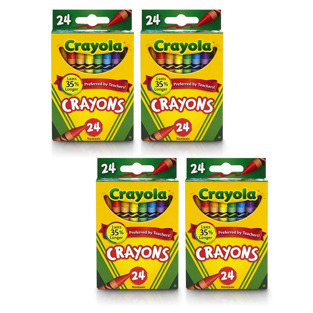 Crayola Crayons 24 Colors (Pack of 4)