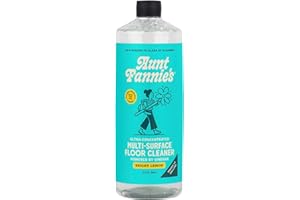 Aunt Fannie's Ultra Concentrated Floor Cleaner Vinegar Wash, Multi-Surface Solution For Mopping, Makes 16 Gallons, Bright Lemon Scent, 32 oz. (Pack of 1)