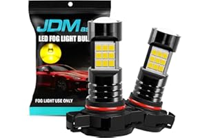 JDM ASTAR Extremely Bright PX Chips 5202 5201 LED Fog Light Bulbs, Golden Yellow
