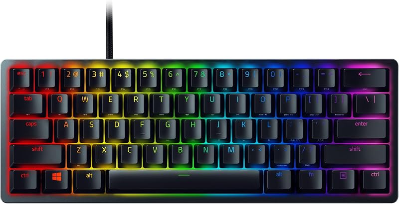 Razer Huntsman Mini Purple Switch 60% Keyboard US Layout Black