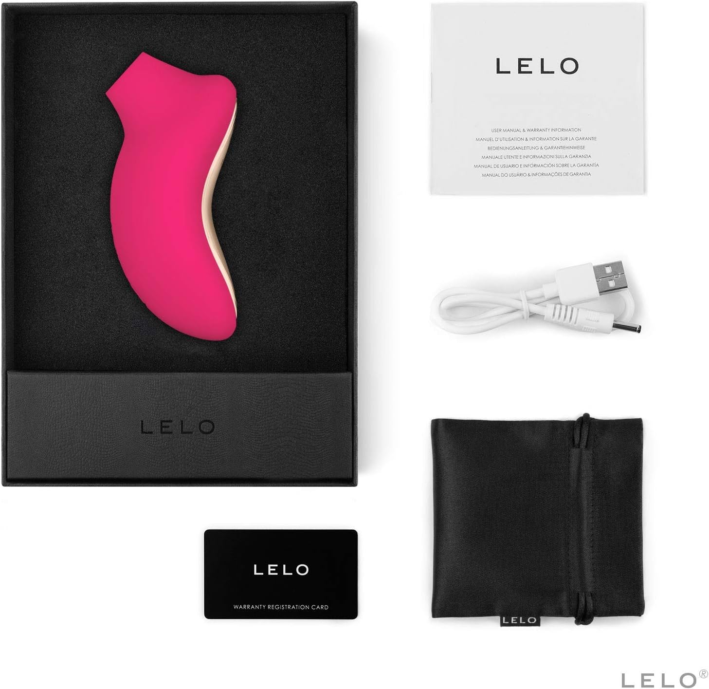 LELO SONA 2 Sonic Waves Massager Waterproof Oral Stimulator for Deeper Satisfaction, Cerise, 1 count - Image 5
