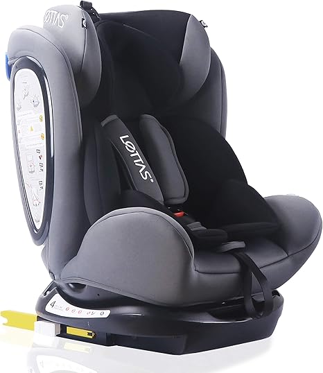 LETTAS Silla de Coche con isofix, Grupos 0+1/2/3 (0-36 kg, 0-12 ...