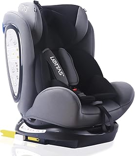 LETTAS Kinder Autositze Sitzschale Baby autositz 0+1/2/3 (0-36 kg) mit Protektoren seitliche Isofix ECE R44/04 (906_Schwarz)