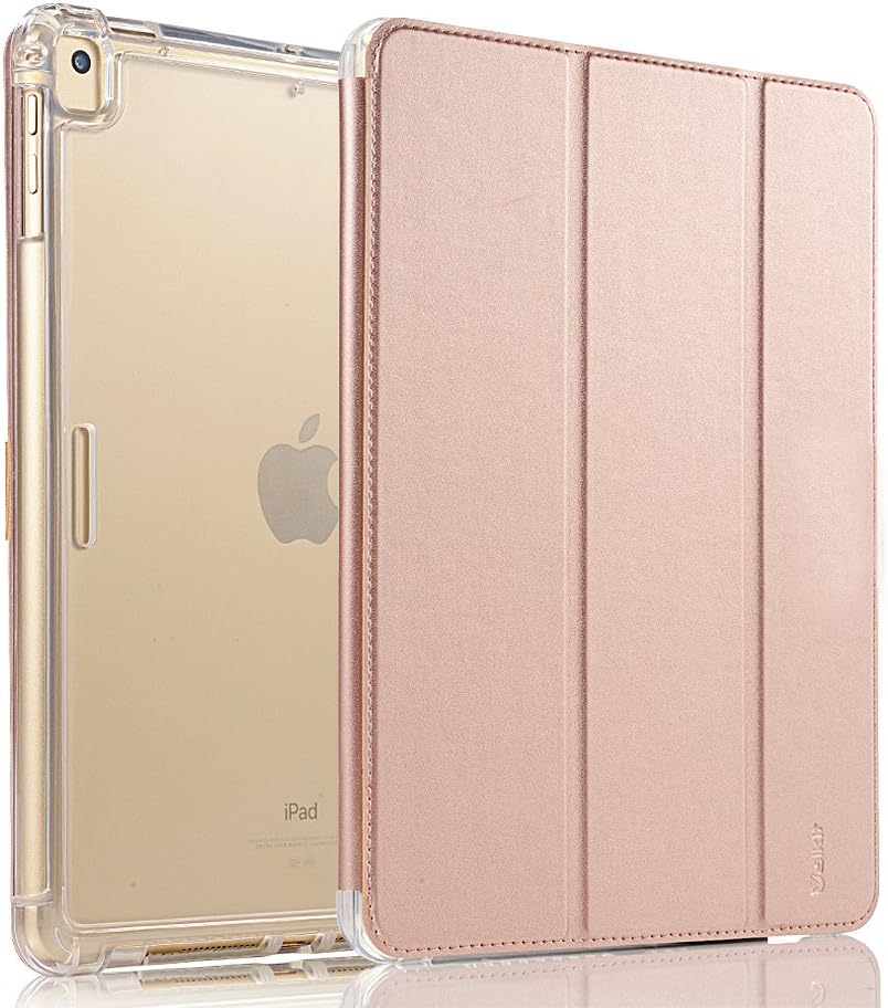 Valkit for iPad Mini Case,iPad Mini 2 Case,iPad Mini 3 Case,Shockproof Protective Smart Folio Stand Protective Heavy Duty Rugged Impact Resistant Armor Cover,with Auto Sleep/Wake,Rose Gold