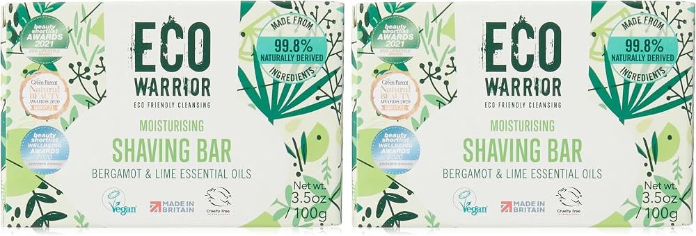 Little Soap Eco Warrior Shaving Soap Bar Vegan Cruelty Free 100g