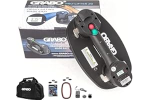 GRABO PRO - Digital Portable Battery Vacuum Suction Lifter for Professionals | With Auto Suction Function | Maximum Lifting C
