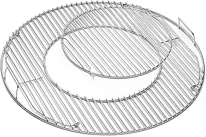 AOREWTGGH Grill Grate Replacement 8835 for Weber, Upgraded 22.5 Inch Charcoal Grills, Kettle, Performer, Master-Touch, Gourmet BBQ System Hinged Cooking Grate Grids 21.5" BBQ Cooking Grate for Weber