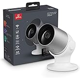 Globe Electric Wi-Fi Smart Indoor/Outdoor Security Camera, No Hub Required, 1080p, Motion Detection, 2-Way Voice, Night Visio