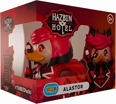 TUBBZ Hazbin Hotel Alastor Rubber Duck Collectable Toy Boxed 9 cm