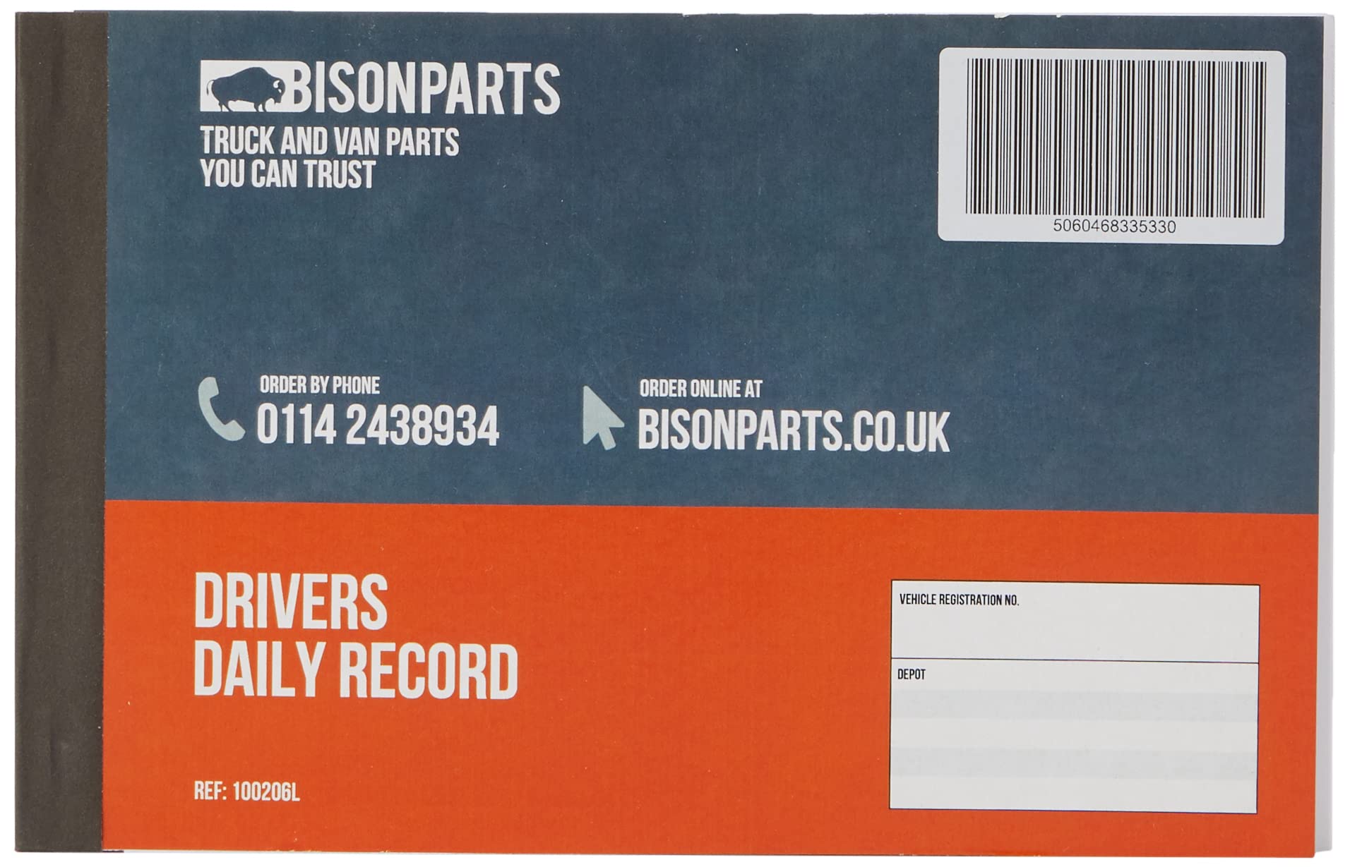 Bison Parts 100206 TachPro Tachograph 26 Pages Drivers Hours Record Book