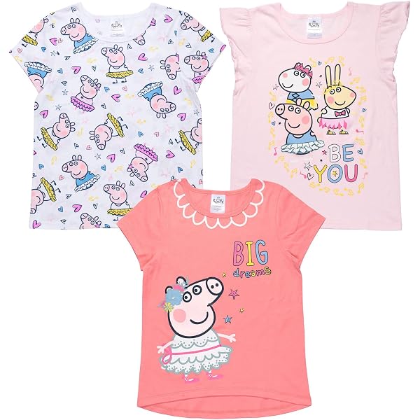 Bambine e ragazze Mutandine Peppa Pig Maglietta Blu Abbigliamento