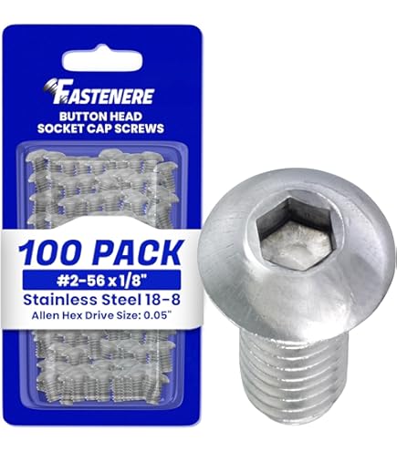 kkページ 2-56 Button Head Socket Cap Screws,Stainless Steel,Full Thread