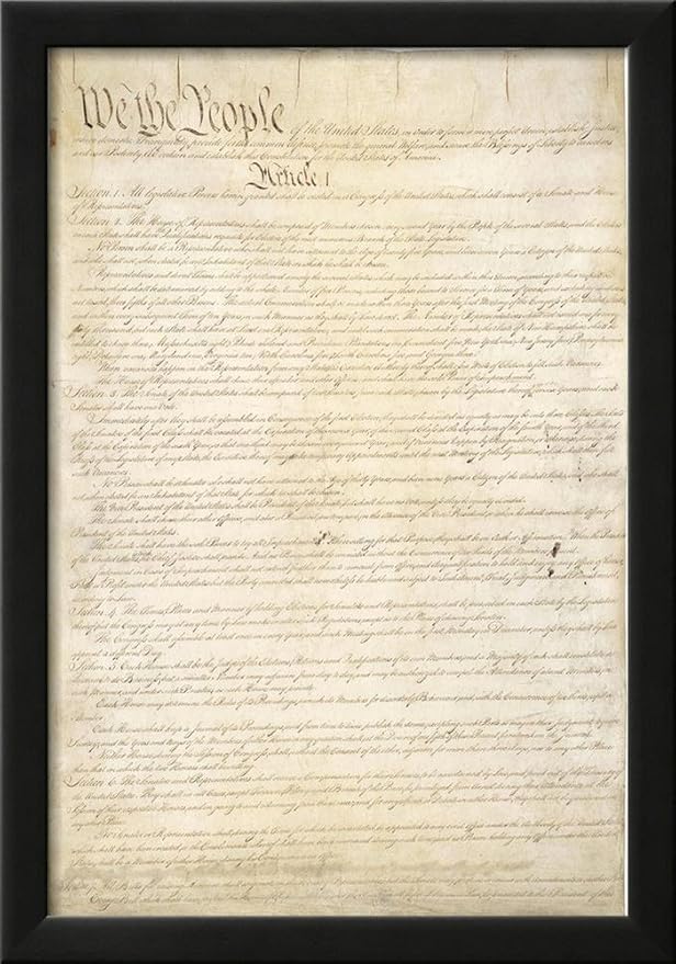 amazoncom us constitution first page art poster