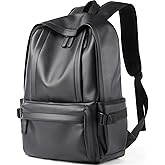 MATE ELAN Laptop Leather Travel Backpack For Men Water-Repellent Carry On Back Pack For Travel Business Work computer Backpacks Fit 15.6" Laptop