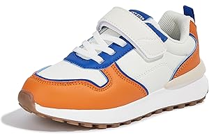 LUCKY STEP Kids Sneakers for Girls Boys Running Non-Slip Tennis Casual Walking Shoes Hook and Loop Unisex-Child Storybook Shoes for Big Kids, Little Kids & Toddlers