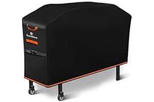 GUARDKOVE Griddle Cover for Blackstone 28" Griddle with Hood, 2025 Upgraded 1000D Heavy Duty Waterproof Flat Top 5483 Grill Cover, Tear & Fade Resistant with Buckle & Air Vents, Fits Blackstone 2 Burner Griddle