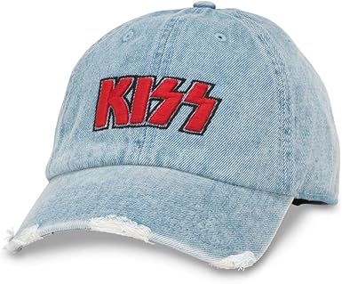 distressed denim dad hat