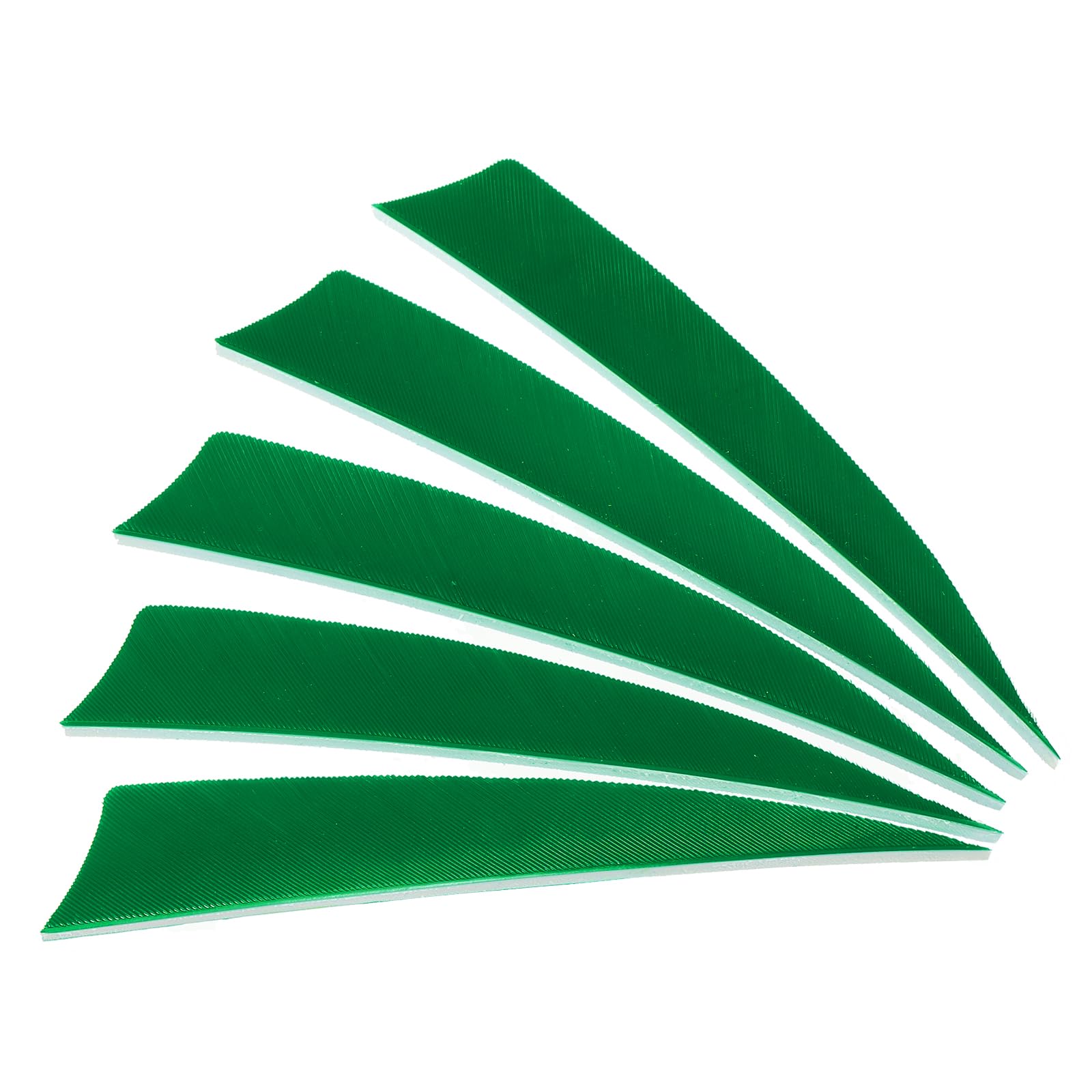 PATIKIL Arrows Vanes 50 Pack 4 Inch Arrow Turkey Feather Fletch Left Wing Fletching Green for DIY Target Shooting