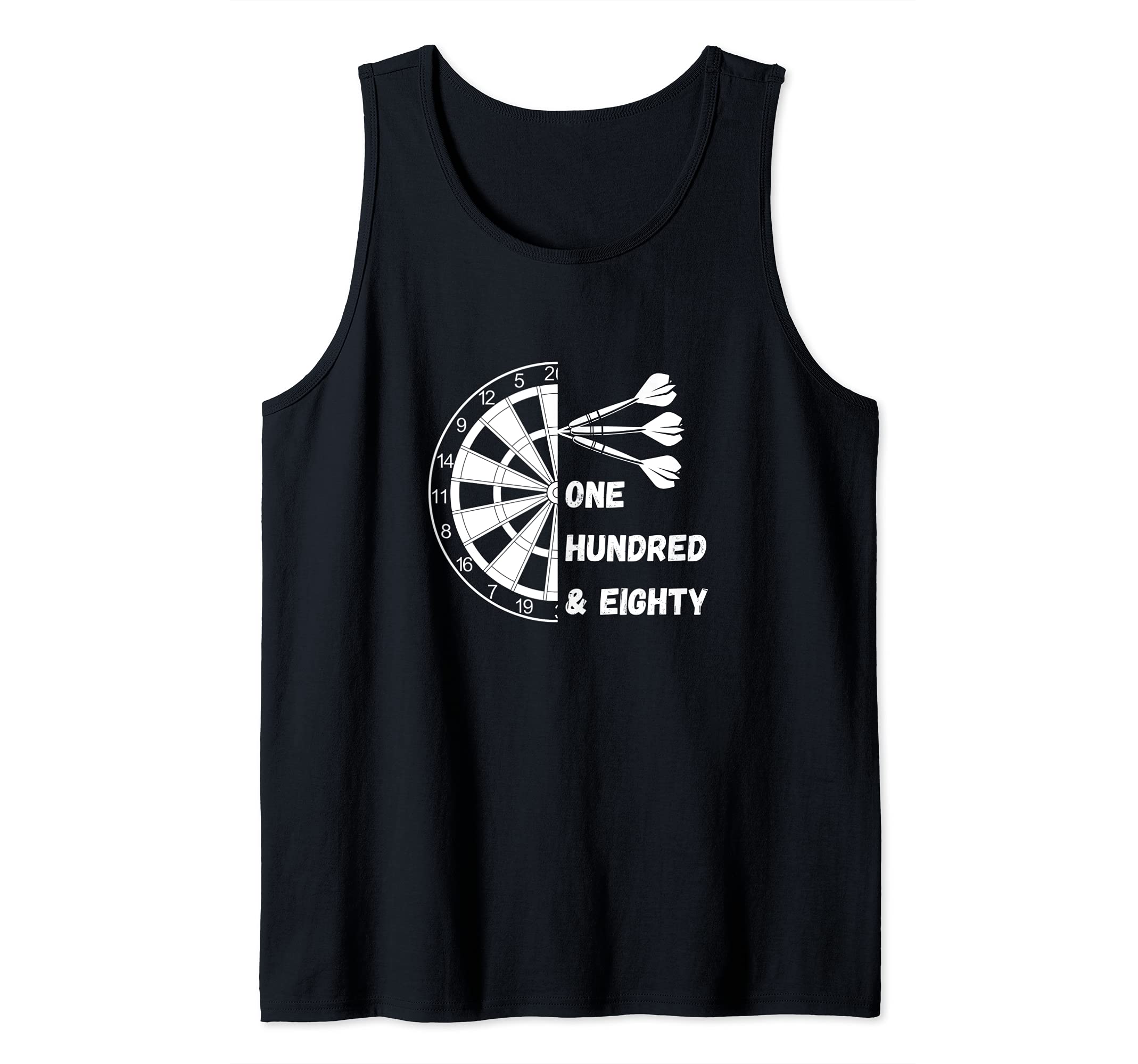 One Hundred Eighty Dart Darts Triple 20 Dartboard Darten 180 Tank Top