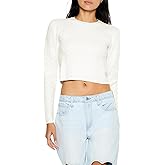 Forever 21 Womens Textured Cropped Sweater