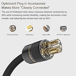 Audiocrast HiFi Power Cable, Hi-End Braided Sleeve