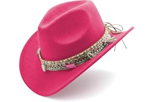 SAJUZEN Kids Cowboy hat with Bandanna, Toddler Baby Cowboy hat with Tassel Belt, Cowgirl hat for Girls