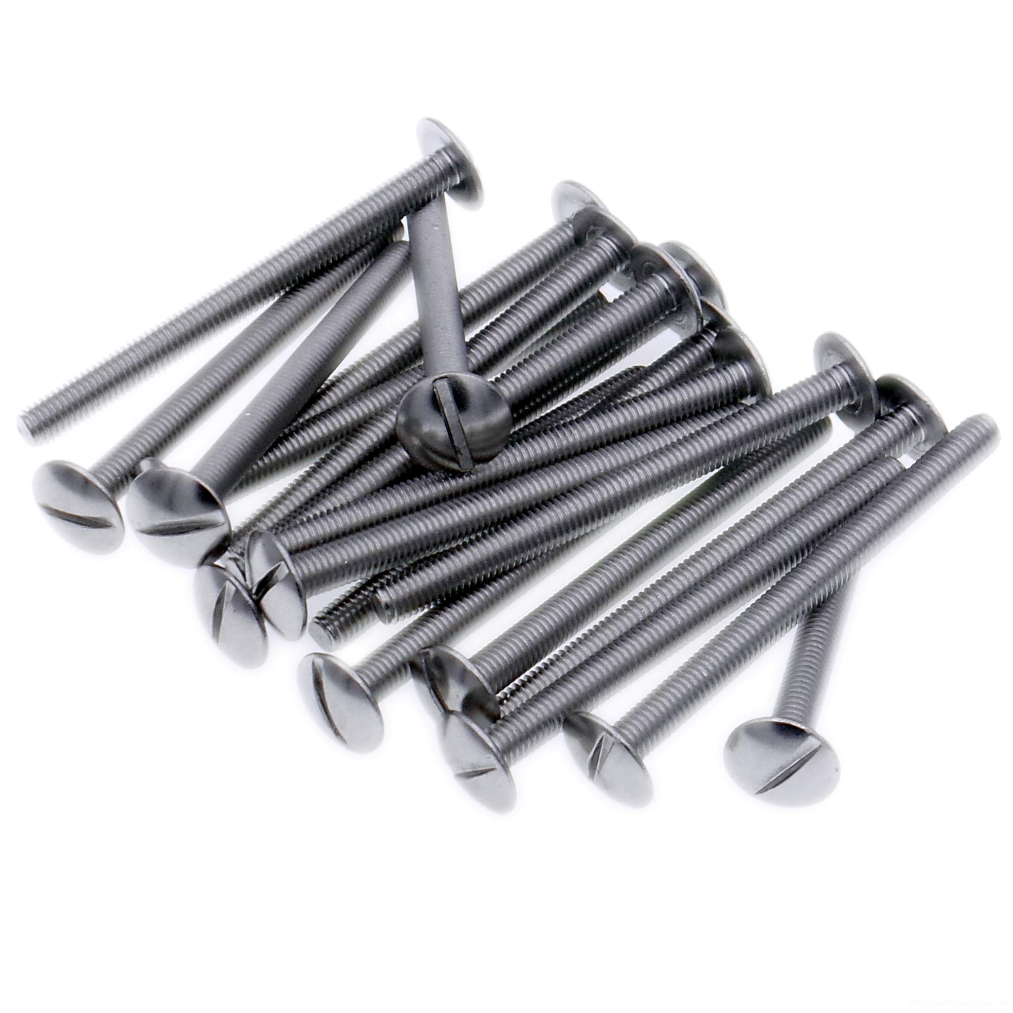 M5 (5mm x 30mm) Slot Mushroom Machine Screw (Bolt) - Stainless Steel (A2) (Pack of 20)